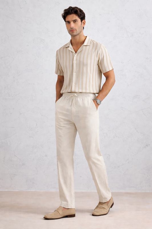 Straight Linen Trousers