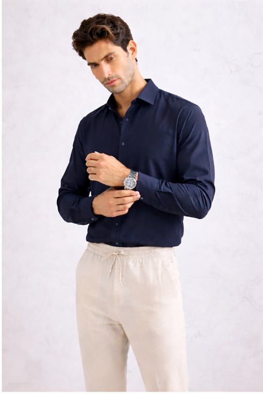 Tailored Fit Linen Shirt
